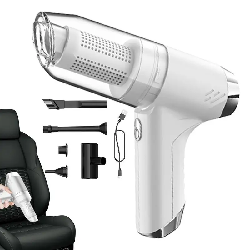 Пылесос автомобильный беспроводной Аккумуляторный с мощным всасыванием 4000 Па