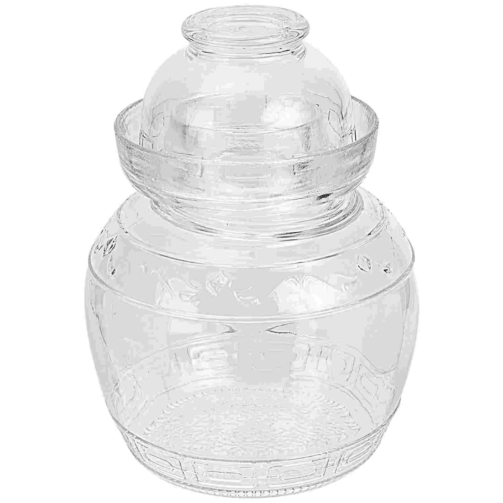 

Pickle Jar Transparent Sealing Glass Jar Pickle Making Jar Salted Vegetables Jar for Restaurant Kitchen