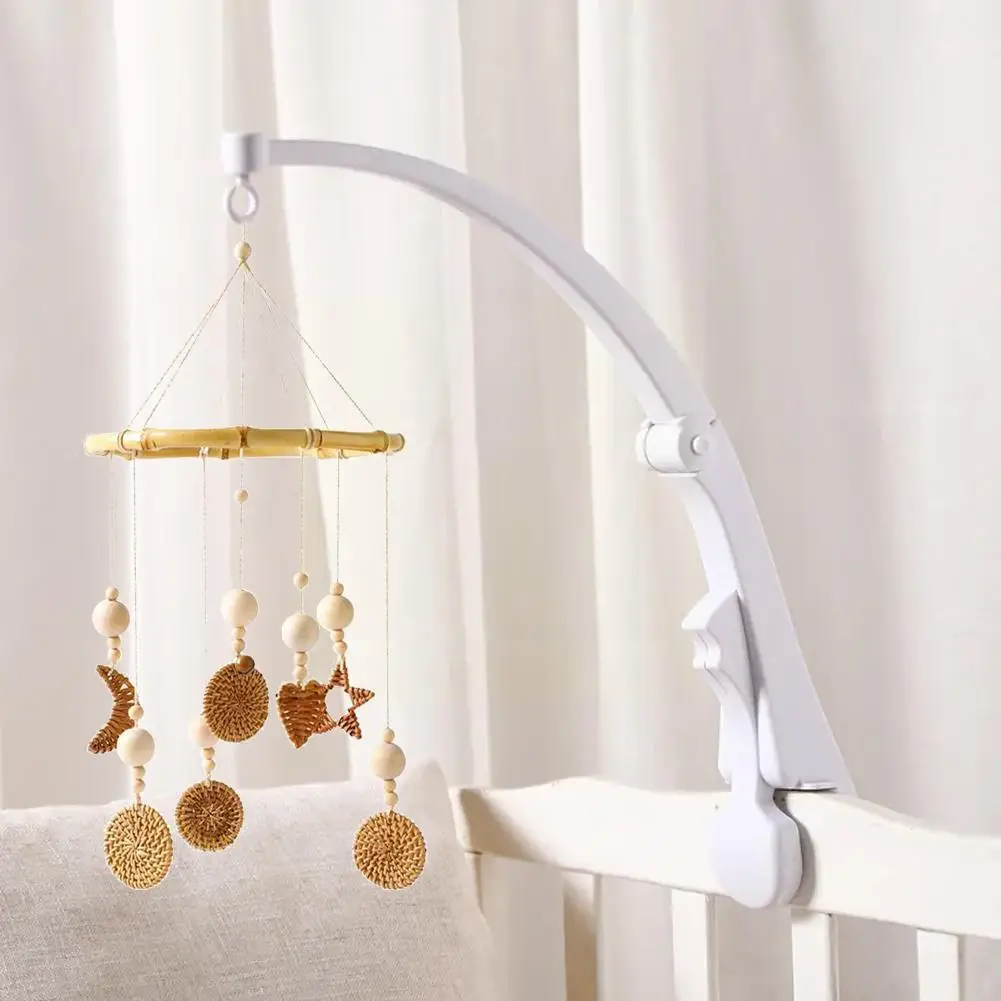

Baby Imitation Wood Grain Stand Music Box Bed Bell Wall Height Crib Accessories Crib Bell Bell Bedroom Adjustable Stand Dec B7Y6