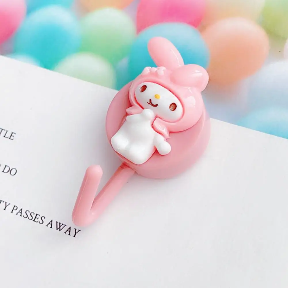 

Adhesive Hook Pasting 5Cm Sanrio Hello Kt Kuromi Melody Cinnamoroll Kawaii Cartoon High Quality Gifts for Friends Childrens