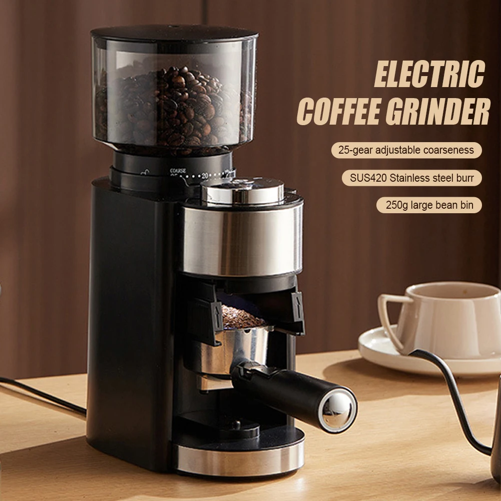 

Electric Coffee Grinder 18 Level Adjustable Burr Mill Coffee Bean Grinder High Speed Espresso Coffee Grinding Machine for Office