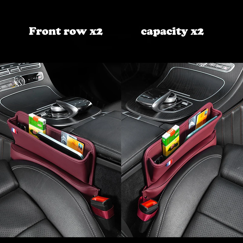 

Car multifunctional Organizer box car seat gap storage box driver car seat crevice stroage box for Organizer box phone holder