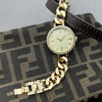 ladies gold bracelet watch high quality chain fashion trends simple dial diamond watch