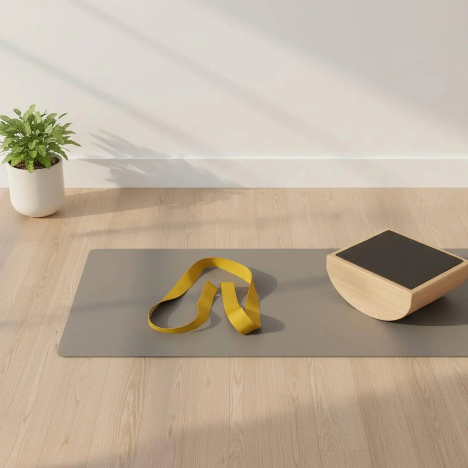 Фото Набор для балансировки Mindful Balance Board: противоскользящая доска для пилатеса и тренировок по балансу №2