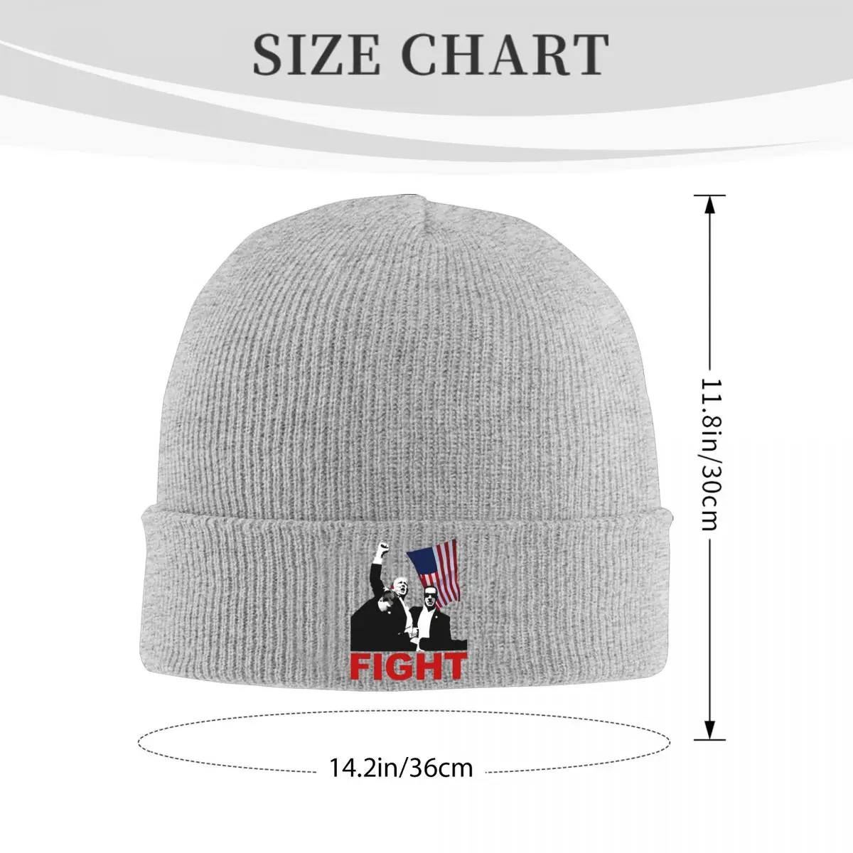 Вязаная шапка с изображением Трампа для женщин и мужчин шапочки облегающие шапки