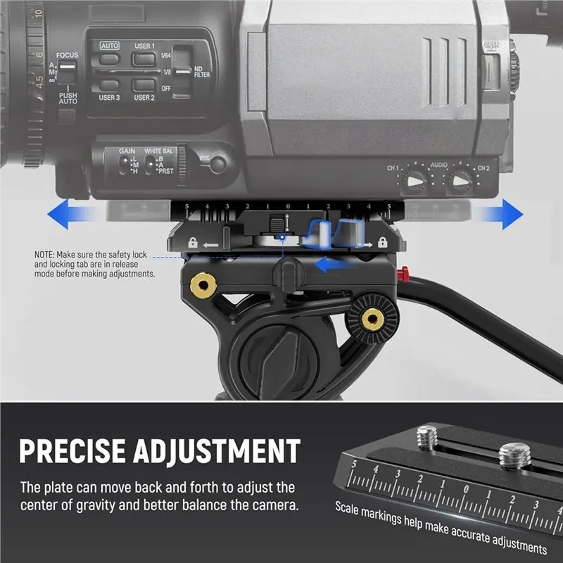 Быстросъемная пластина и зажим Lanxire 120 мм для штативов Manfrotto 501, 502, DJI Gimbals, быстросъемное крепление для камеры (art.: 3920db369e643) - 3920db369e643