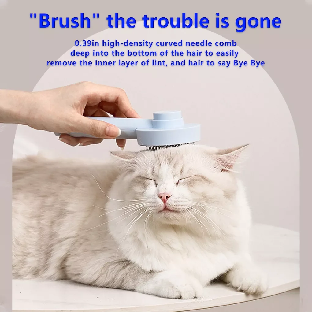 

Cat Dog Grooming Comb with Massage Tips Animal Shedding Massaging Brush Groomers Gadgets