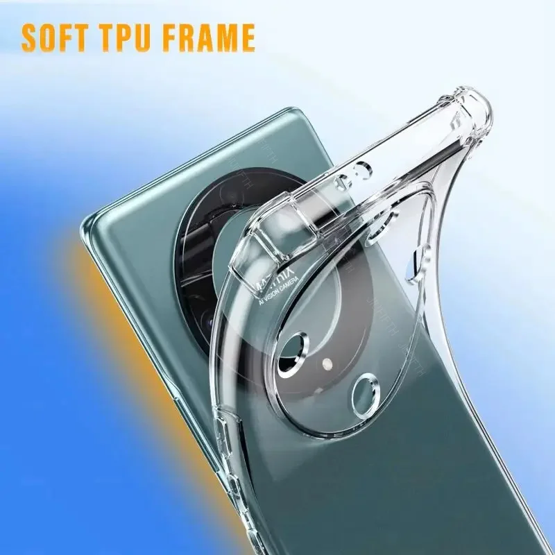 Airbag Shockproof Transparent Silicone Cases For Huawei Honor Magic 3 4 5 6 Pro Lite E X8 X9 x8a x9a x9b 5G Soft TPU Phone Case