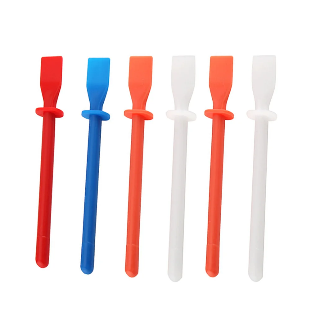 

6 Pcs Glue Coated Sheet Tool Handheld Spreader Brush Smear Spatula Copolymerized Pp Stick