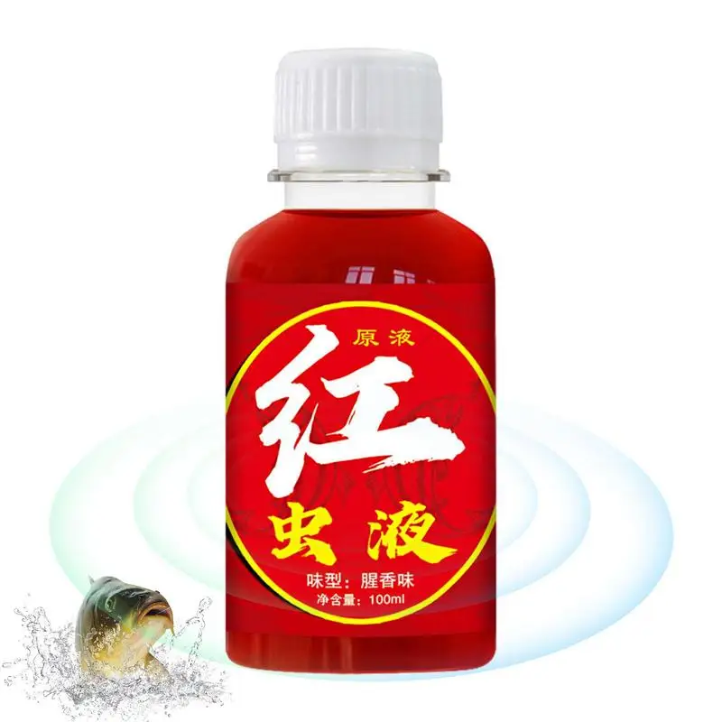 

100ml Red Worm Fish Bait Liquid High Concentrated Fish Bait Attractant Enhancer For Freshwater Fish Crucian Grass Carp