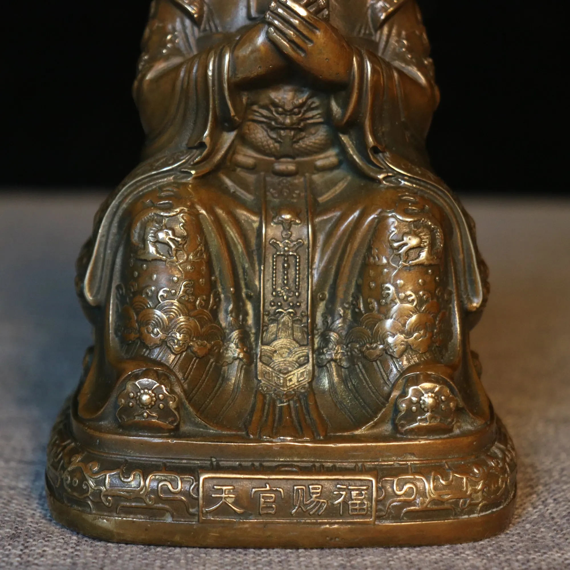Латунная декоративная статуя Zi Wei Da Di — полностью латунный домашний декор для