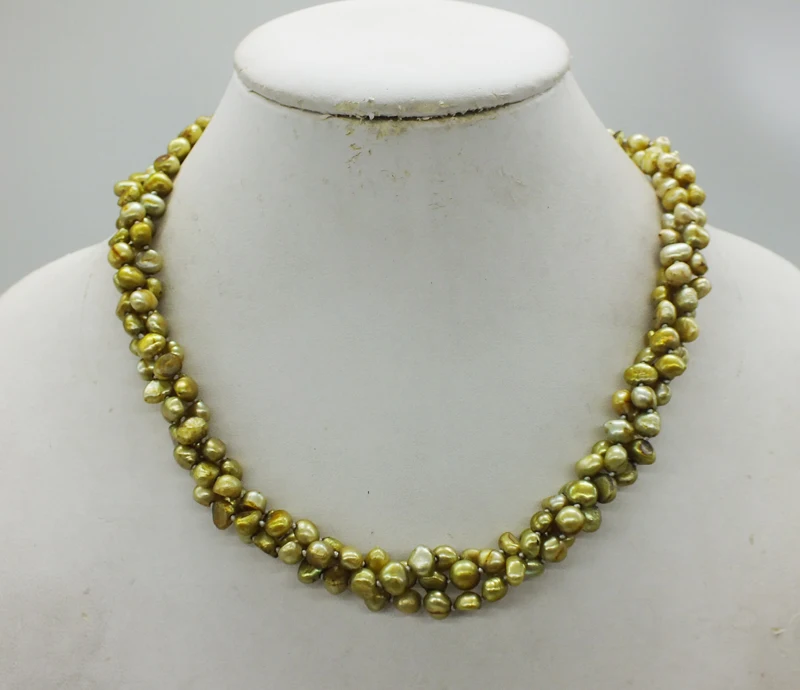 Оптовая продажа 5 шт./Iot 3 акции ожерелье из пресноводного жемчуга 100% пресноводный