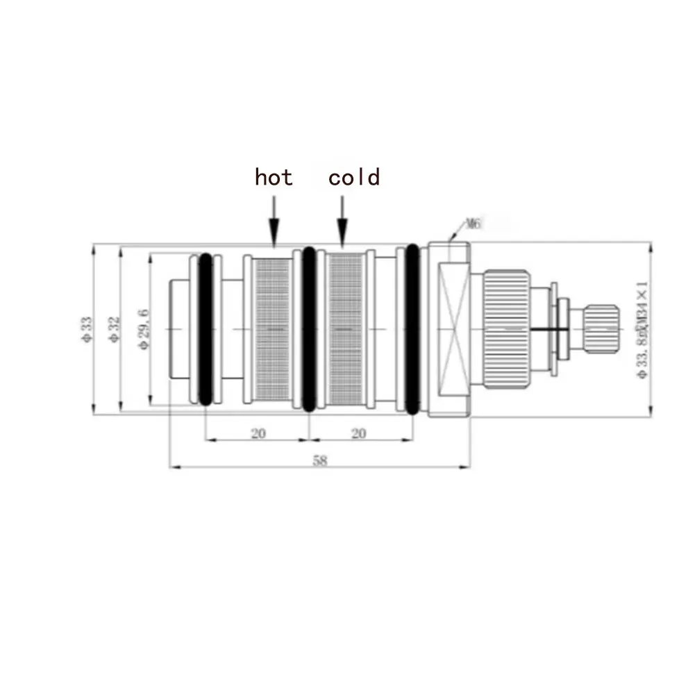 

1 термостатический картридж для душа, латунный сменный картридж с гальваническим покрытием, смеситель для душа (только для термостатическо...