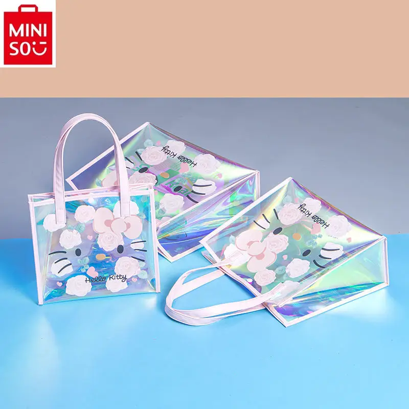 MINISO 2024 модная новая красочная лазерная прозрачная женская уличная