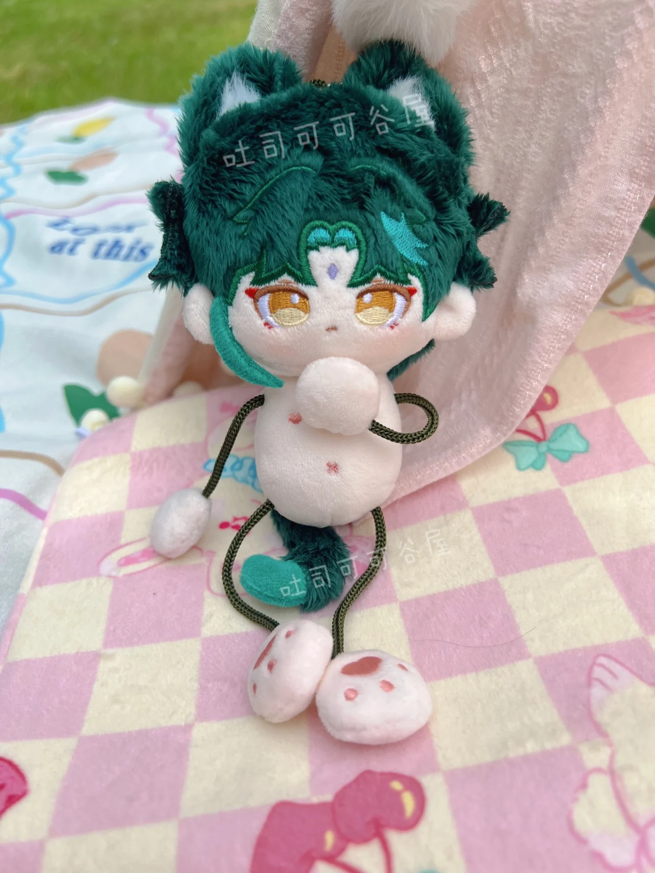 Аниме Genshin Impact Xiao Kunikuzushi 10 см Муравьиное тело плюшевые куклы подвесная сумка