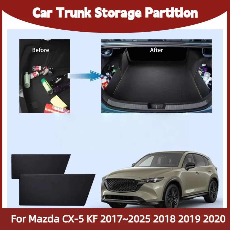 Фото Для Mazda CX-5 KF 2017~2026 MK2: Многофункциональный органайзер-разделитель для багажника, аксессуар для интерьера автомобиля №1