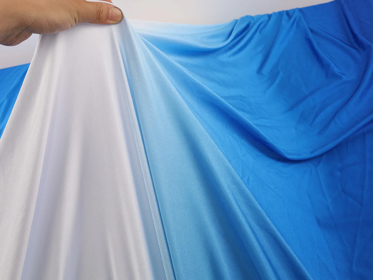 Трикотажная спандекс Омбре ткань для танцев платье спортивная одежда йоги