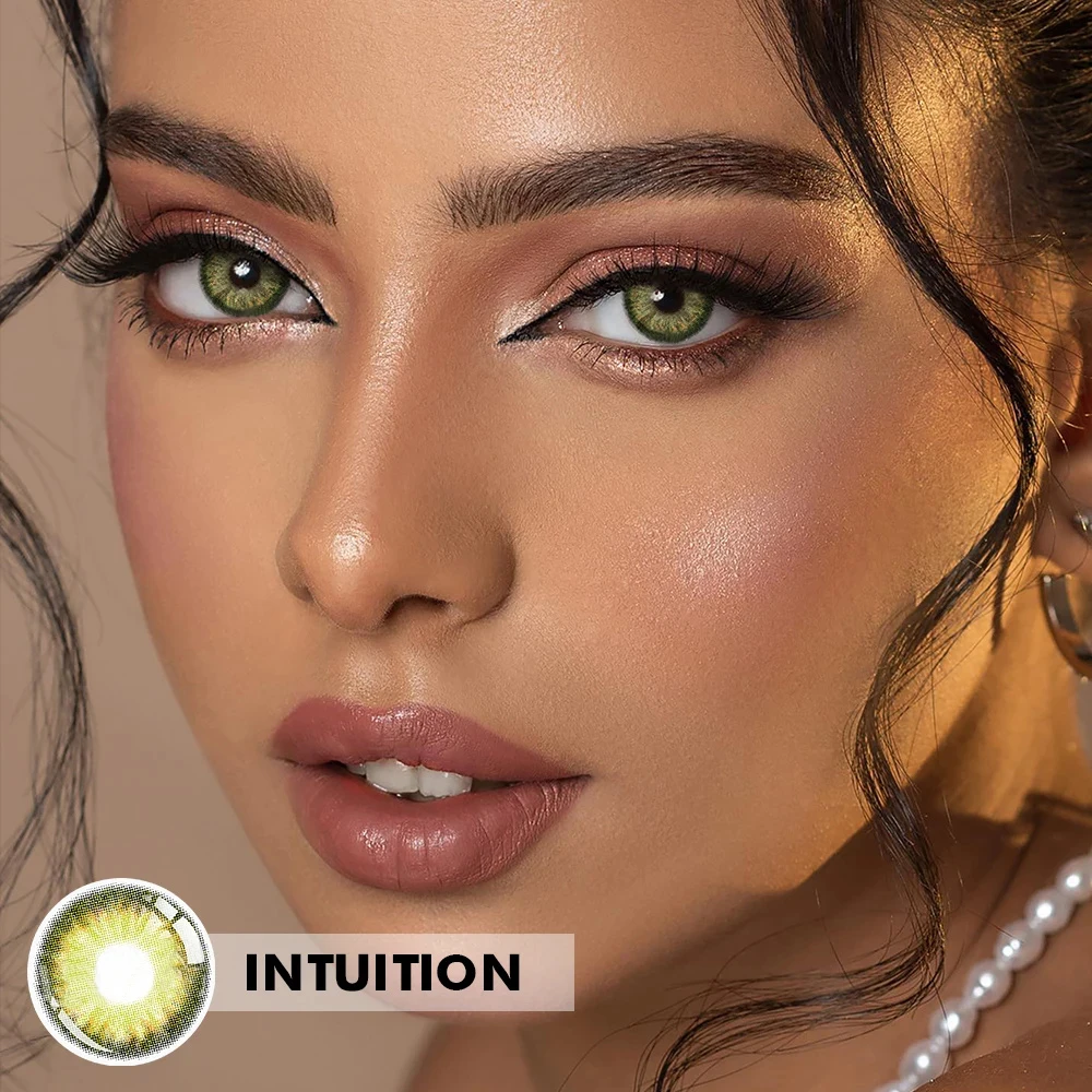 Craving Brown Colored Contact Lenses for eyes Soft small beauty Pupil Color 2pcs/pair Degree prescription myopia