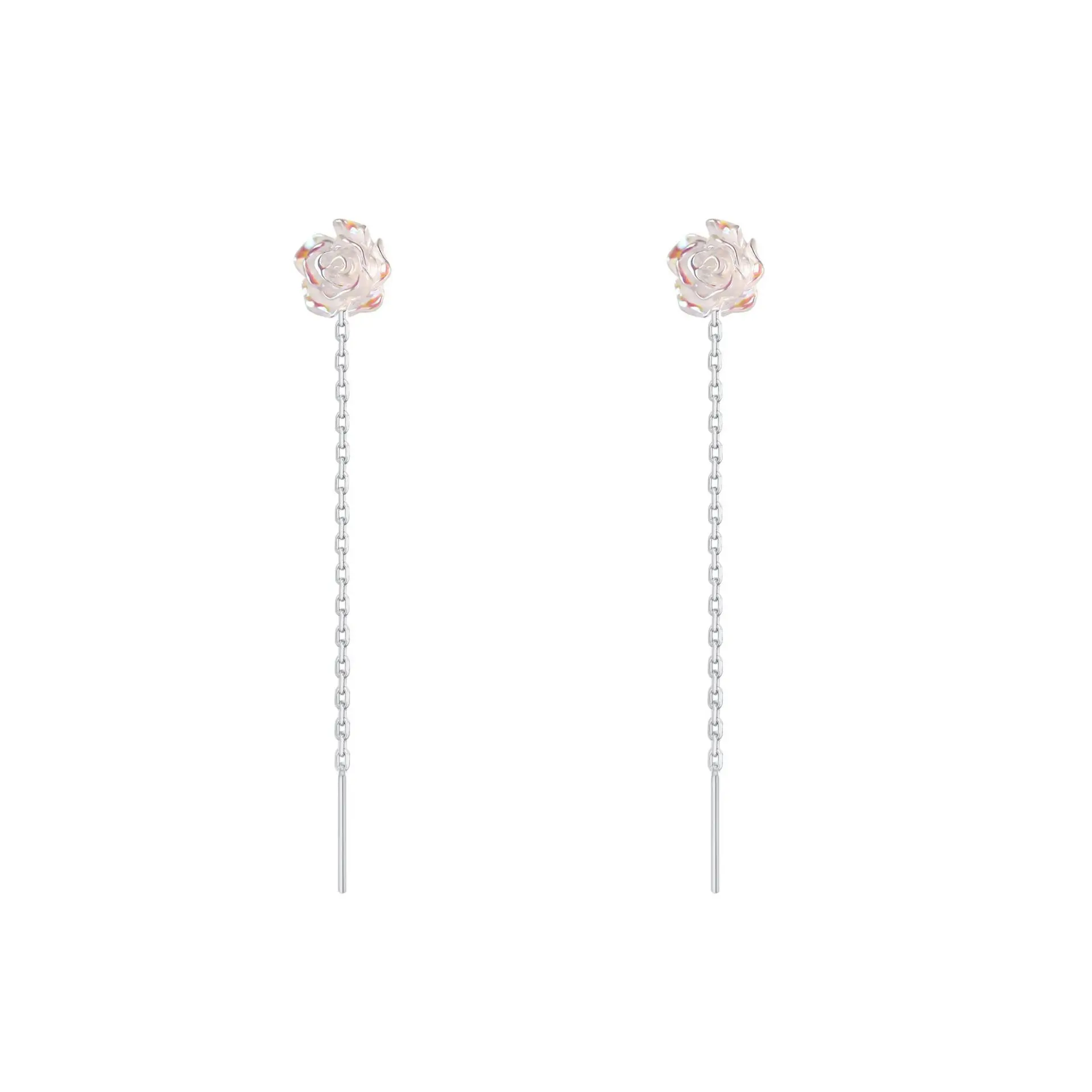 Женские серьги из серебра 925 пробы с кисточками