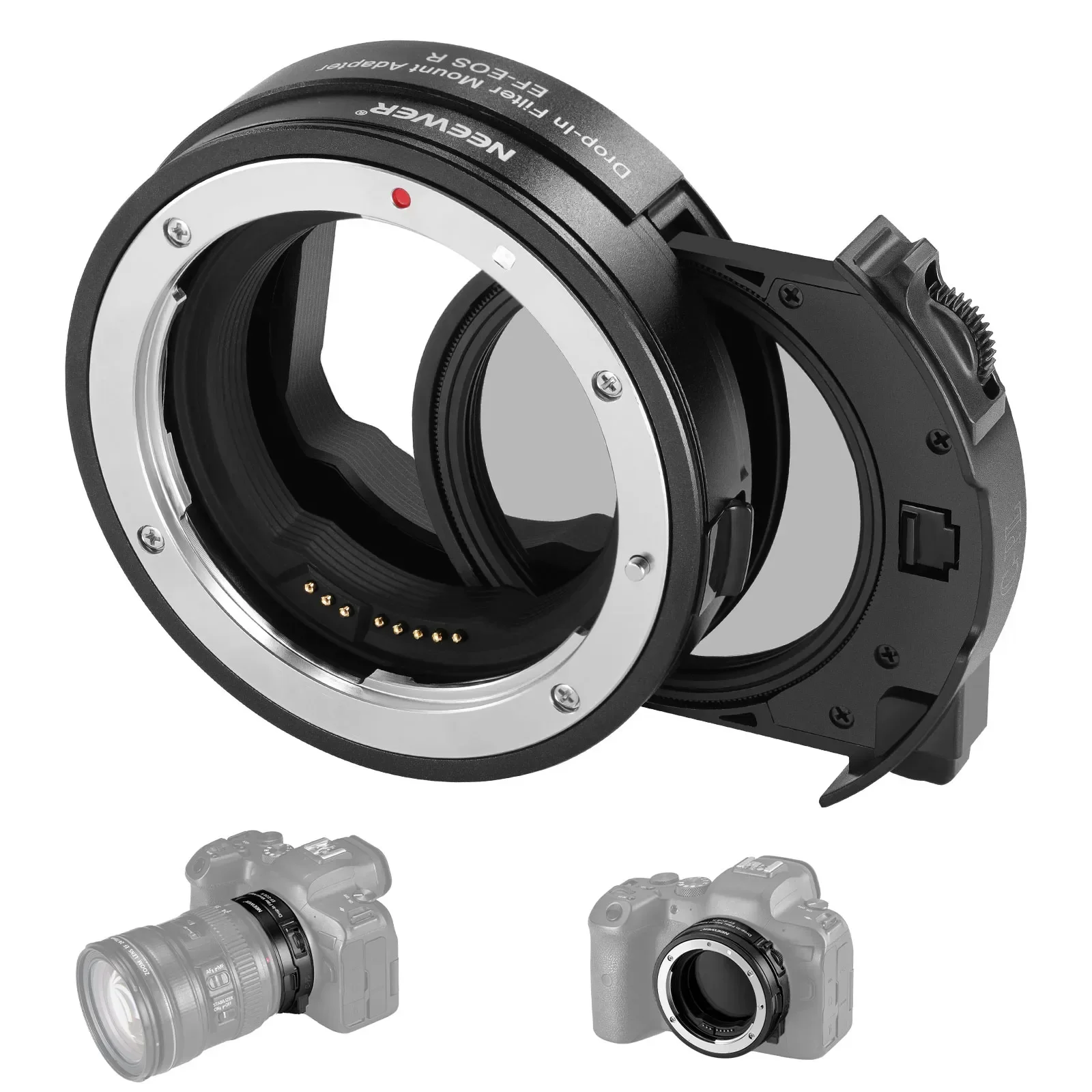 

NEEWER EF To EOS R Mount Adapter With Drop In CPL Filter, Autofocus Lens Converter Ring Compatible With Canon EF/EF-S Lens