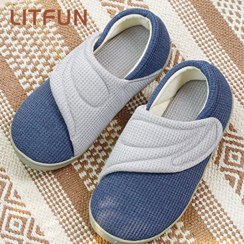 Litfun 2023 Premium Plush Women Care Shoes Simple Four-season Soft Maternity Non-slip Slippers Windproof Breathable Home Shoes