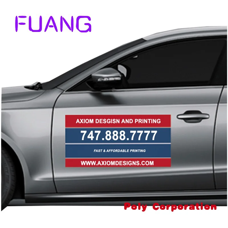 Hottest New Design Printed Die Cut Flexibility Car Magnet Signs Sticker Decals For Car