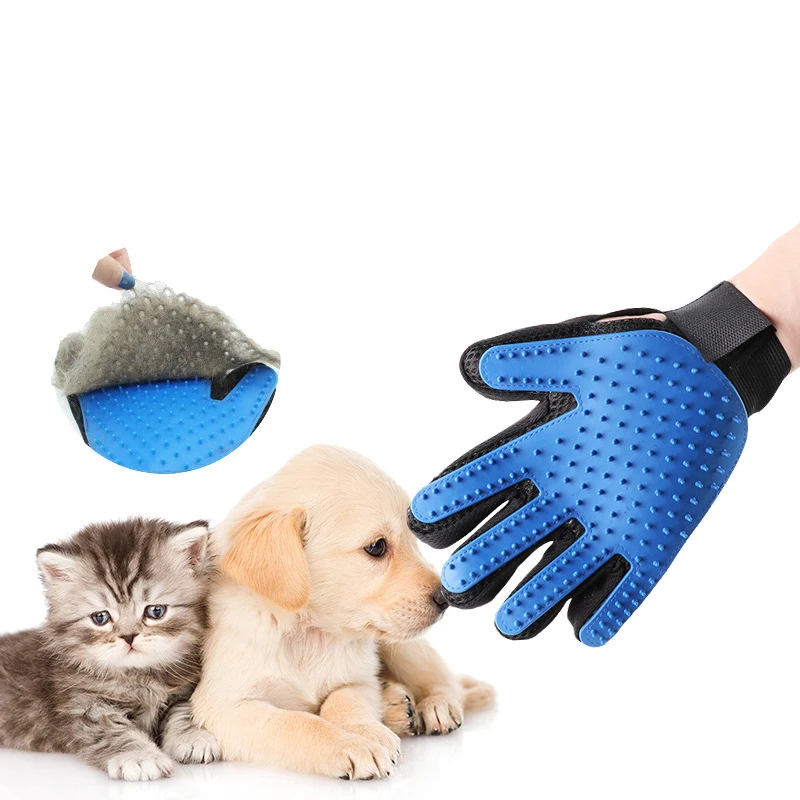 Rękawiczki dla zwierząt kot pielęgnacja włosów szczotka do usuwania nie boli zwierząt domowych rękawice grzebień dla psa kot czyszczenie wanny masaż włosów