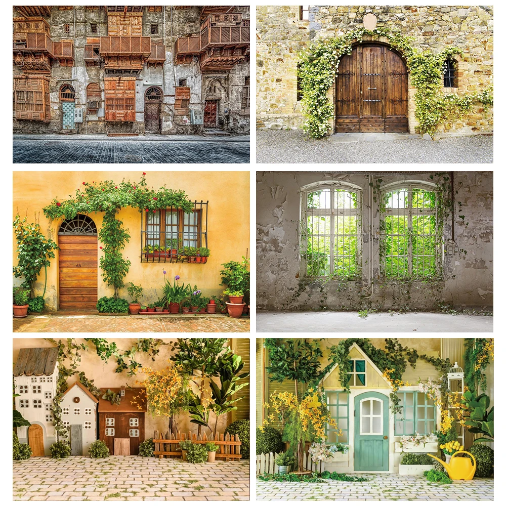 

Laeacco Old Deserted Rural House Wooden Window Wall Vine Interior Scene Photo Backgrounds Photography Backdrops For Photo Studio