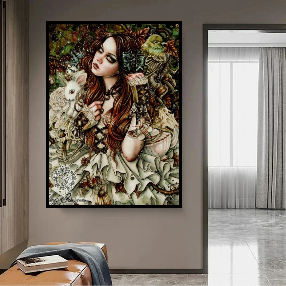 Алмазная 5D картина сделай сам шикарный художник девушка-вампир ведьма мозаика