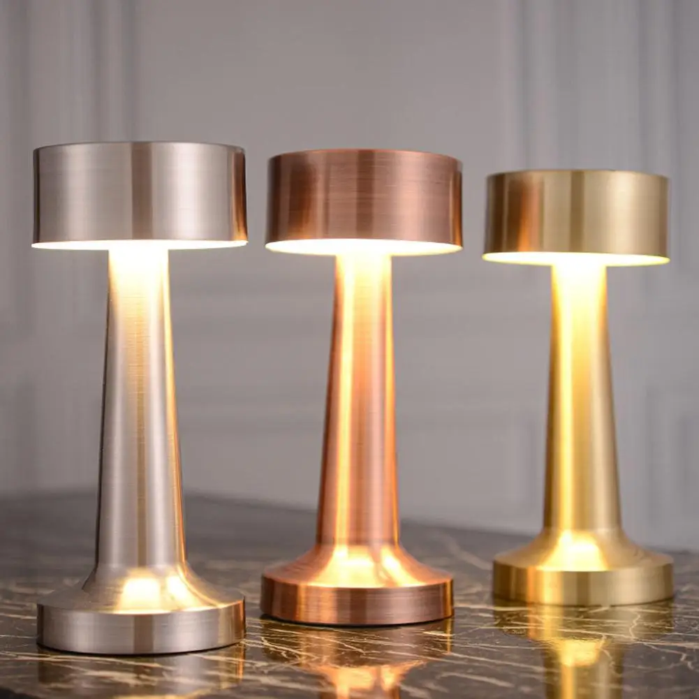 

Led Table Lamp Dumbbell Shape Dimmable Usb Rechargeable Desk Lamp Night Light For Restaurant Hotel Bar