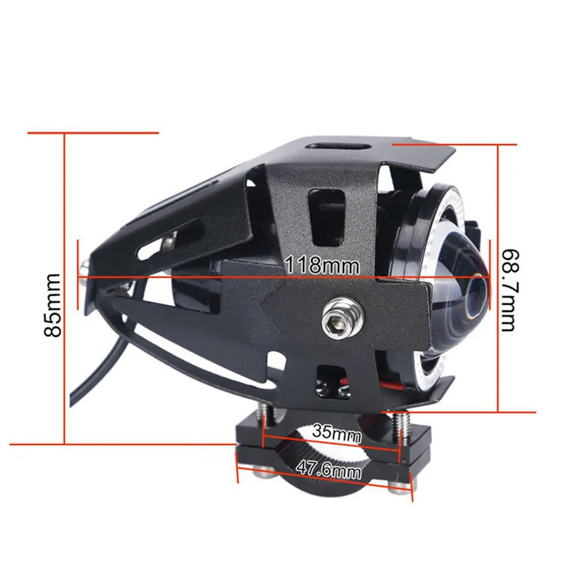 Мотоциклетные фары противотуманные супер яркие ангельские глазки