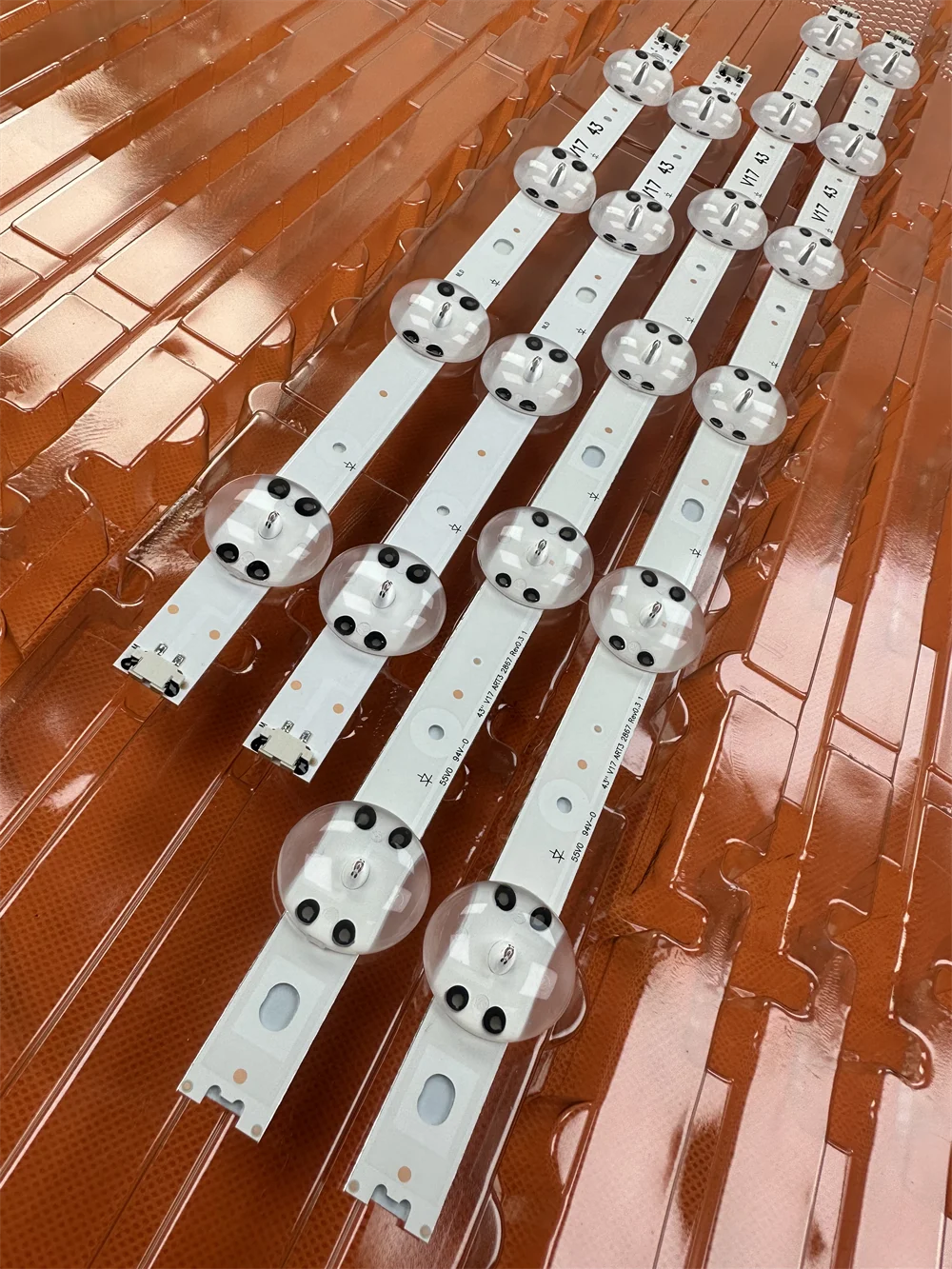 Новинка 6 комплектов Светодиодная лента для подсветки LG 43 &quotV17 art3 2867 TV 43uj6525 43uj6565