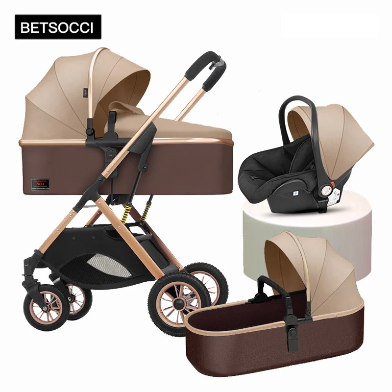 Baby stroller 2 in 1/3 in 1 can sit, lie down and lightly fold two-way high landscape stroller free shipping
