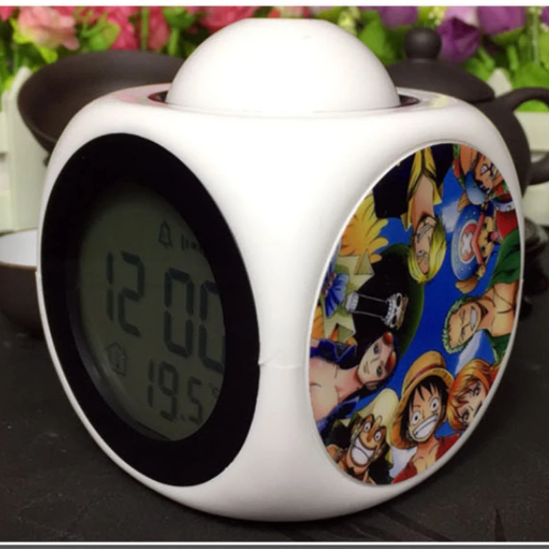 Projection Music Digital Weather LCD Snooze Clock Ringtone Alarm Display Backlight LED Projector Timer English Timekeeping |