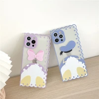 disney donald duck cartoon phone cases for iphone 11 pro max xr xs max x 12pro max 2022 lady girl soft silicone cover gift