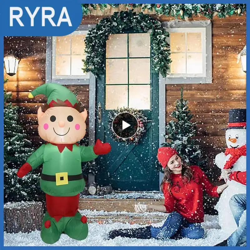 

Easy To Install Inflatable Model Christmas Decoration Xmas Gifts Illuminated Inflatable Doll Christmas Decorations 1set 1.5m New