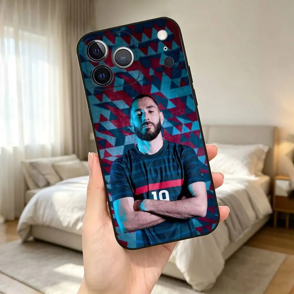 Чехол для телефона Karim Benzema-A F-Football для iPhone 17, 16, 15, 14, 13, 12, 11 Plus, Pro Max и других моделей, мягкий черный чехол, подарок. (art.: 3920dce77d632) - 3920dce77d632