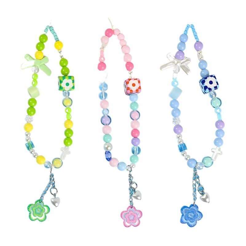 

Phone Jewelry Bowknot Phone Strap Phone Accessories Beaded Phone Charm