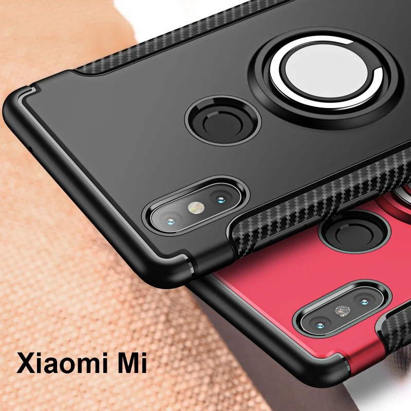 

Чехол с кольцом на палец с полной защитой 360 градусов для Xiaomi Mi Mix 2S Mix 2/для Xiaomi Mi Note 3 Max 3 A1 A2, чехол для Xiaomi Mi 6 Mi8