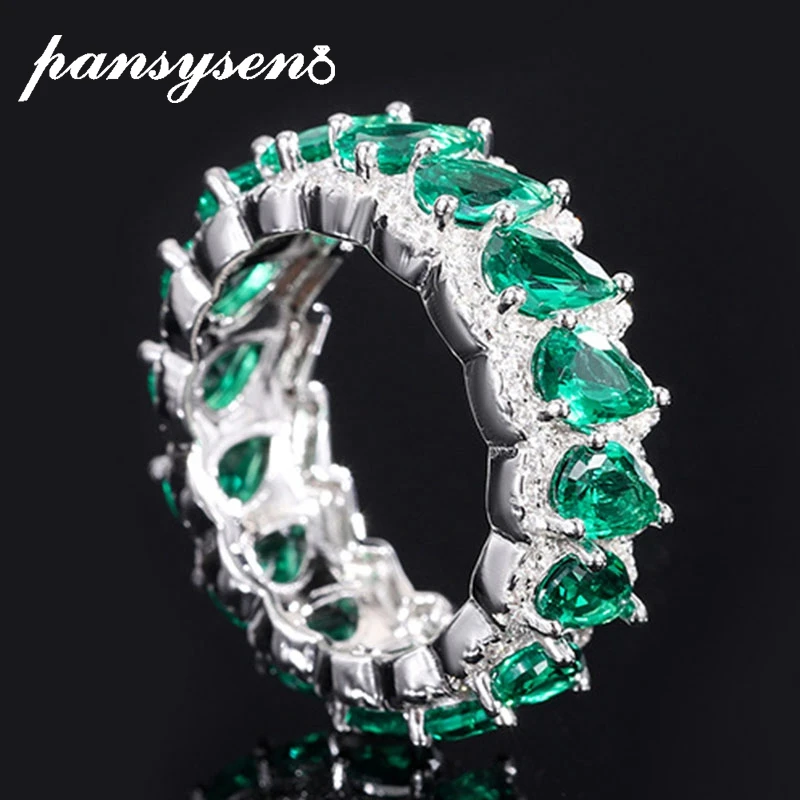 

Винтажное кольцо PANSYSEN с драгоценным камнем с изумрудом и сапфиром