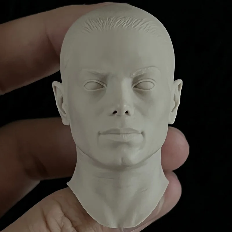 

In Sock White Model 1/6 Scale International Singer King of Pop Unpainted Head Carved Model With Neck for 12 inches Action Figure