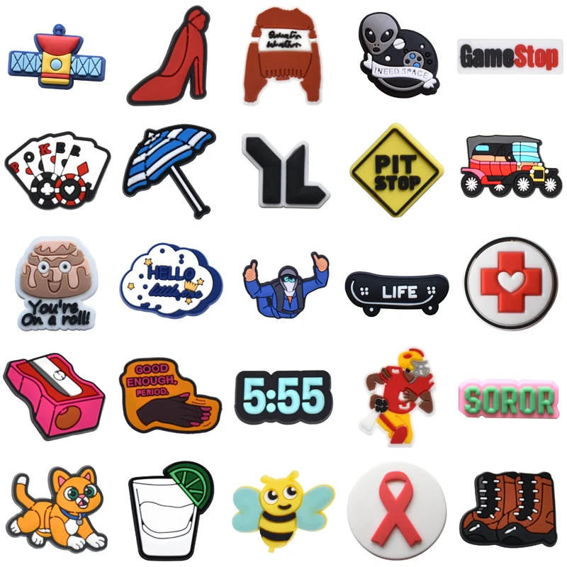 

Girl Para Pins Women Charm Packs Decorations for Crocs Wholesale Bulk Boy Shoe Charms Set Jeans Kids Men Shoes Accessories Gifts