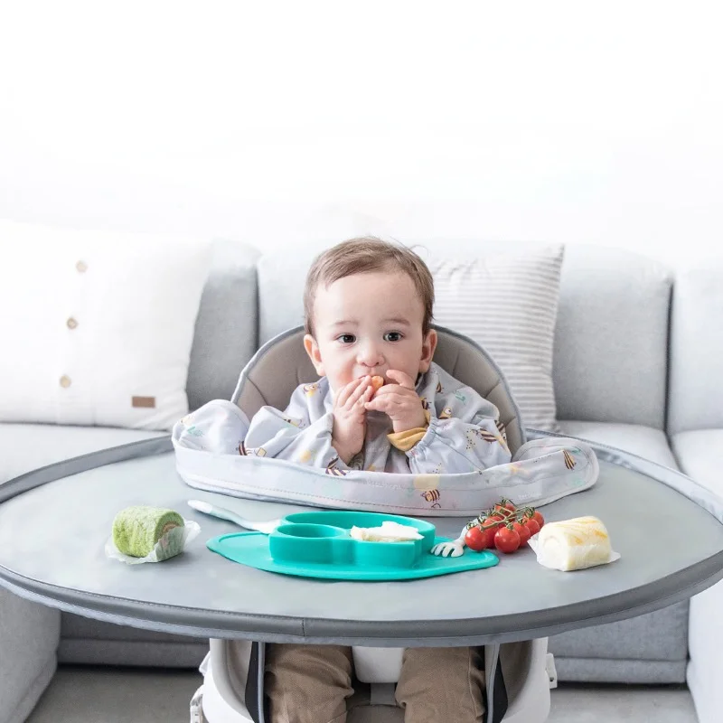 3in1 Baby Bib Tisch Abdeckung Dining Stuhl Kleid Wasserdicht Speichel Handtuch Rülpsen Schürze Lebensmittel Fütterung handtuch Kleid/tray/lagerung tasche