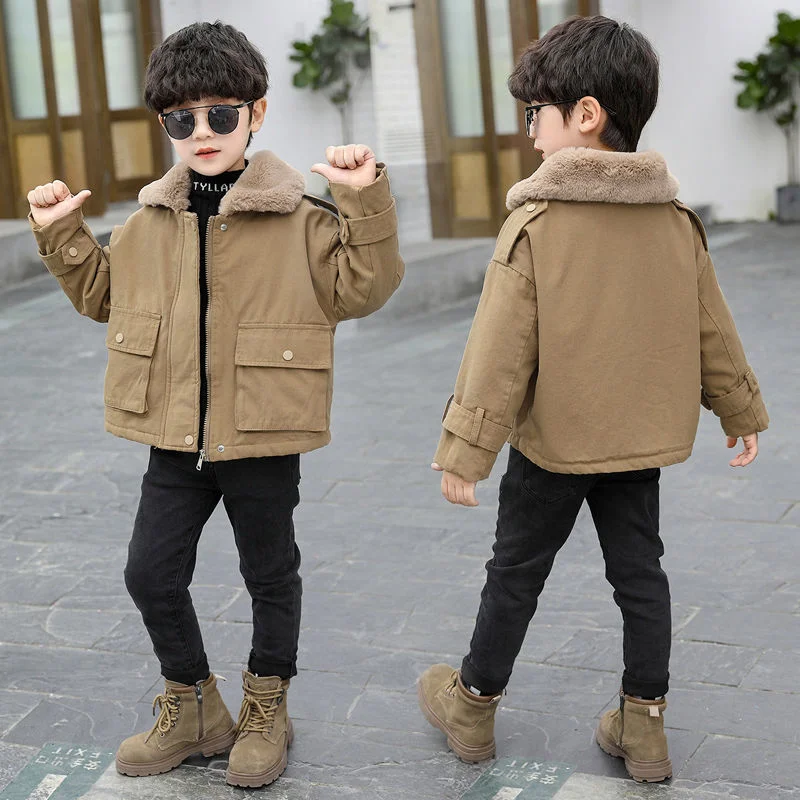 

3-14 Yrs New Thick Warm Hooded Coat Children Winter Down Jacket Boy clothes Kids Parka Real fur Teen clothing Outerwear snowsuit