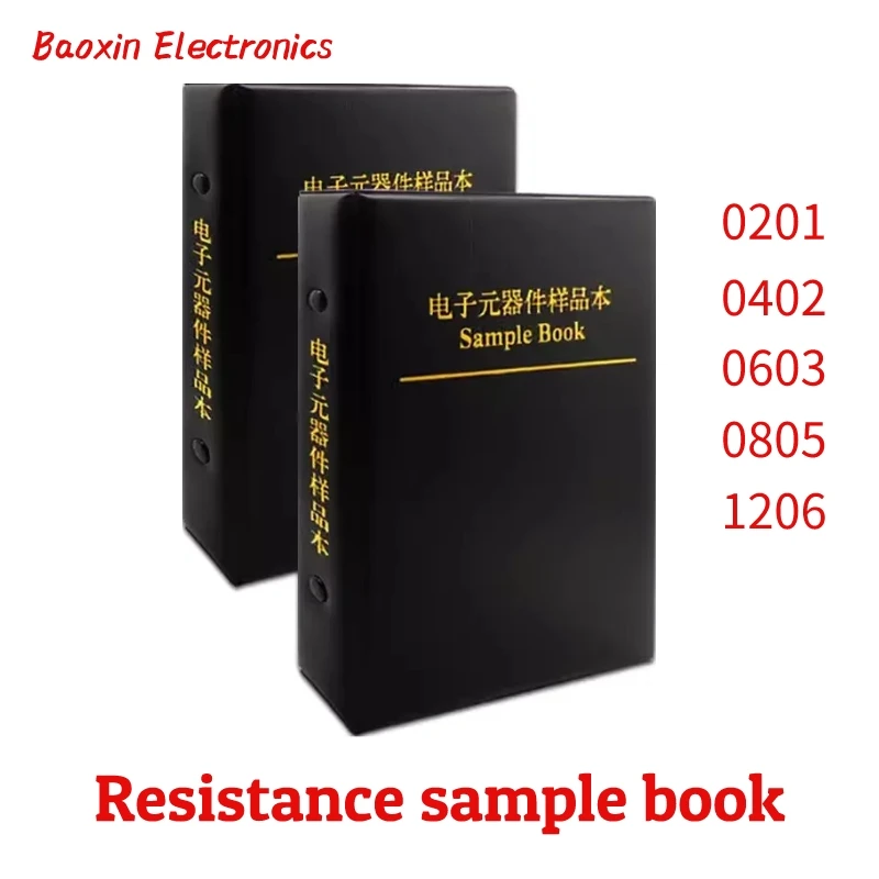 

170Values 4250PCS 8500PCS SMD Resistor 1% 0R~10M 0201 0402 0603 0805 1206 Sample Book Resistors Assortment Kit Resistors