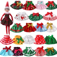 christmas elf doll strapless dress series skirt pajamas baby toy accessories childrens christmas birthday festival gifts