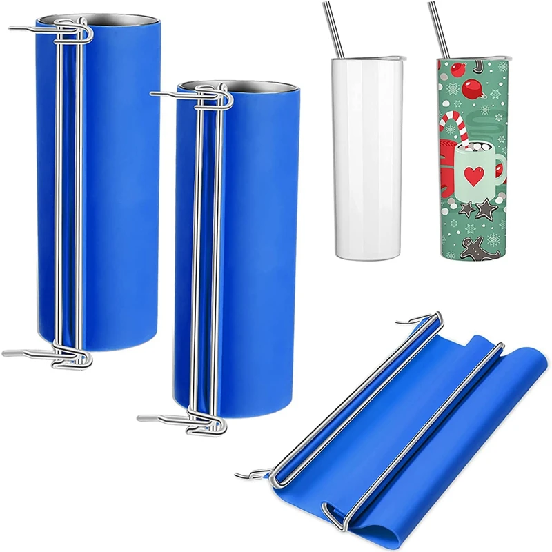 

2Pcs 20 Oz Silicone Tumbler Wrap Sublimation Silicone Bands Tumbler Mug Press For Tumblers Printing Sublimation