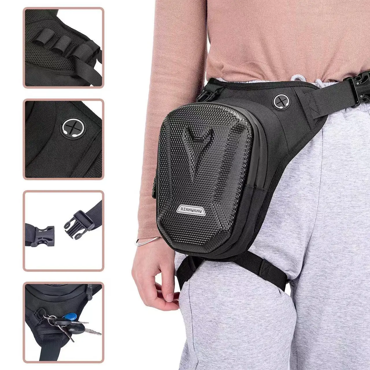 Outdoor Waterproof Tactical Leg Bag Men's Bike Motorcycle Locomotive Belt Bag Sports Rock Climbing Thigh Crossbody Bag
