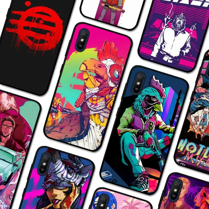 

Game Hotline Miami Phone Case for Redmi 5 6 7 8 9 A 5plus K20 4X S2 GO 6 K30 pro