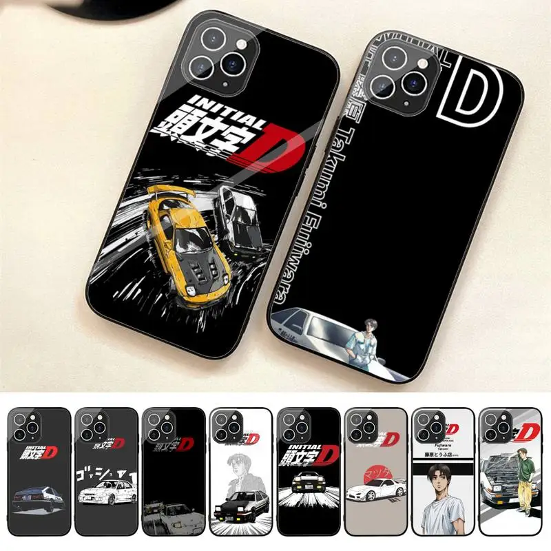 

Initial D Phone Case For Iphone 7 8 Plus X Xr Xs 11 12 13 Se2020 Mini 14 Pro Max Tempered Glass Fundas